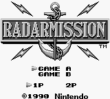 Radar Mission (Japan) Title Screen